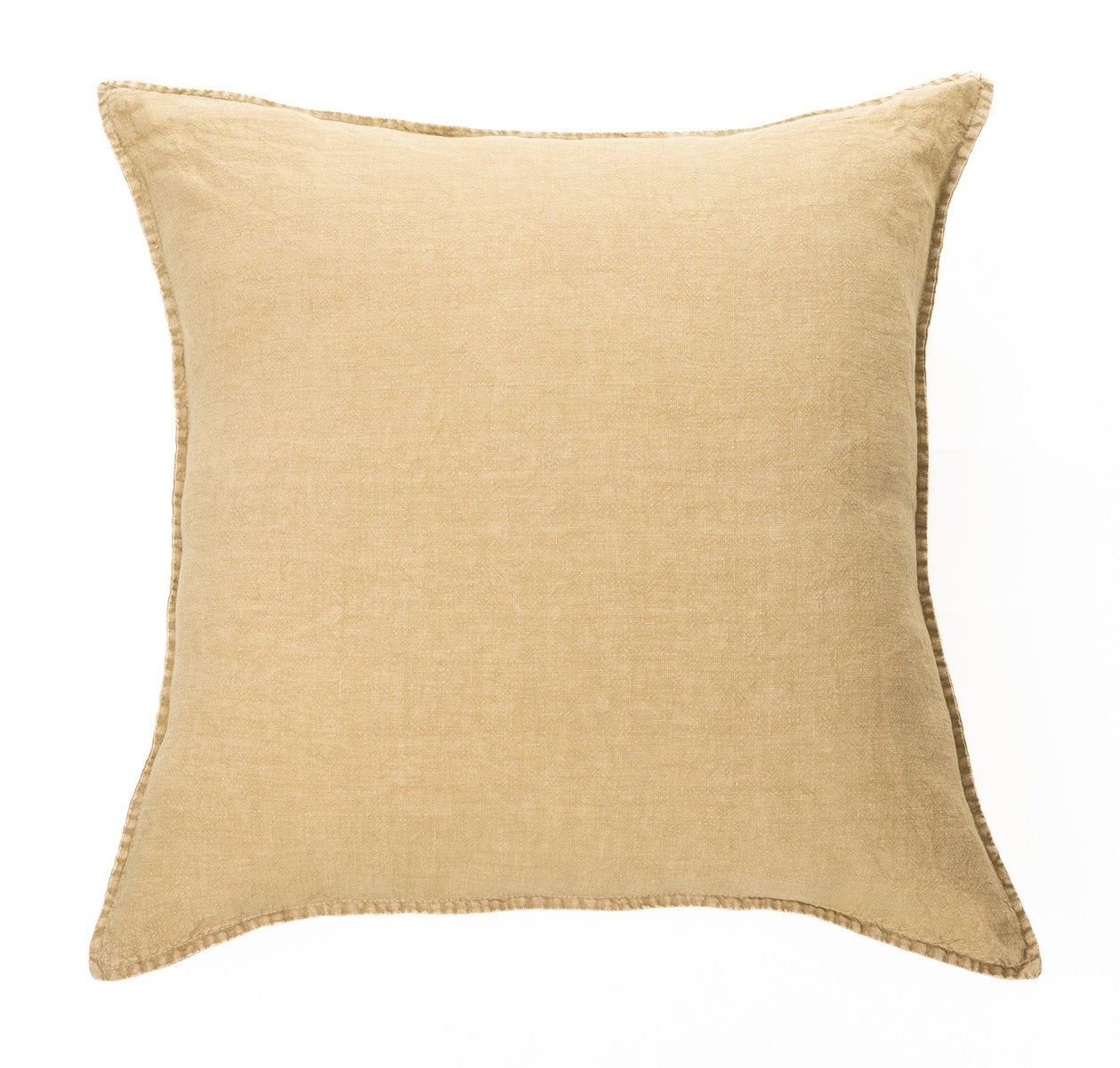 Linen Stone Wash sand european pillow