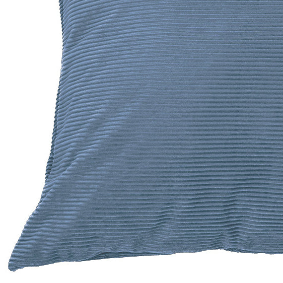 Blue Corduroy Euro pillow  