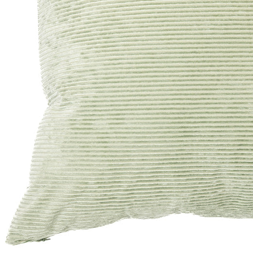 Corduroy sage green european pillow