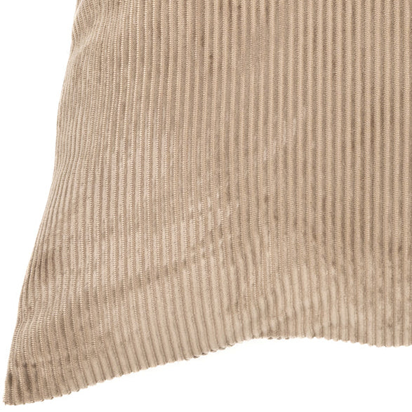 Corduroy taupe european pillow