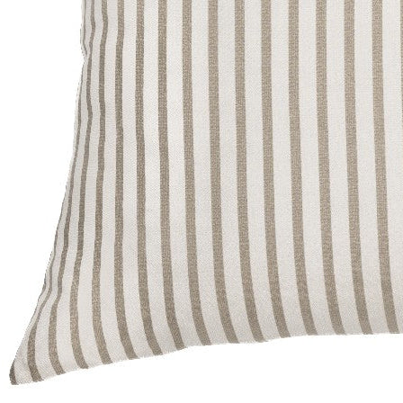 Oreiller européen à rayures taupes Panorama
