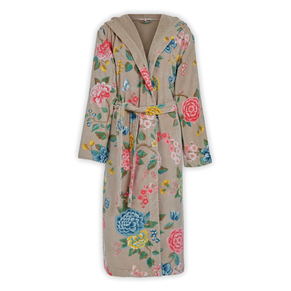 Good evening multicoloured floral bathrobe