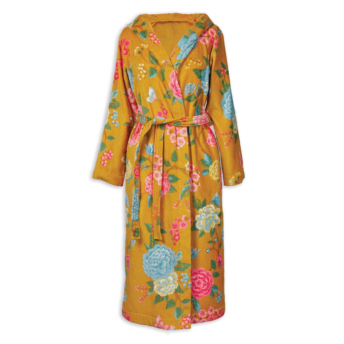 Good evening multicoloured floral bathrobe