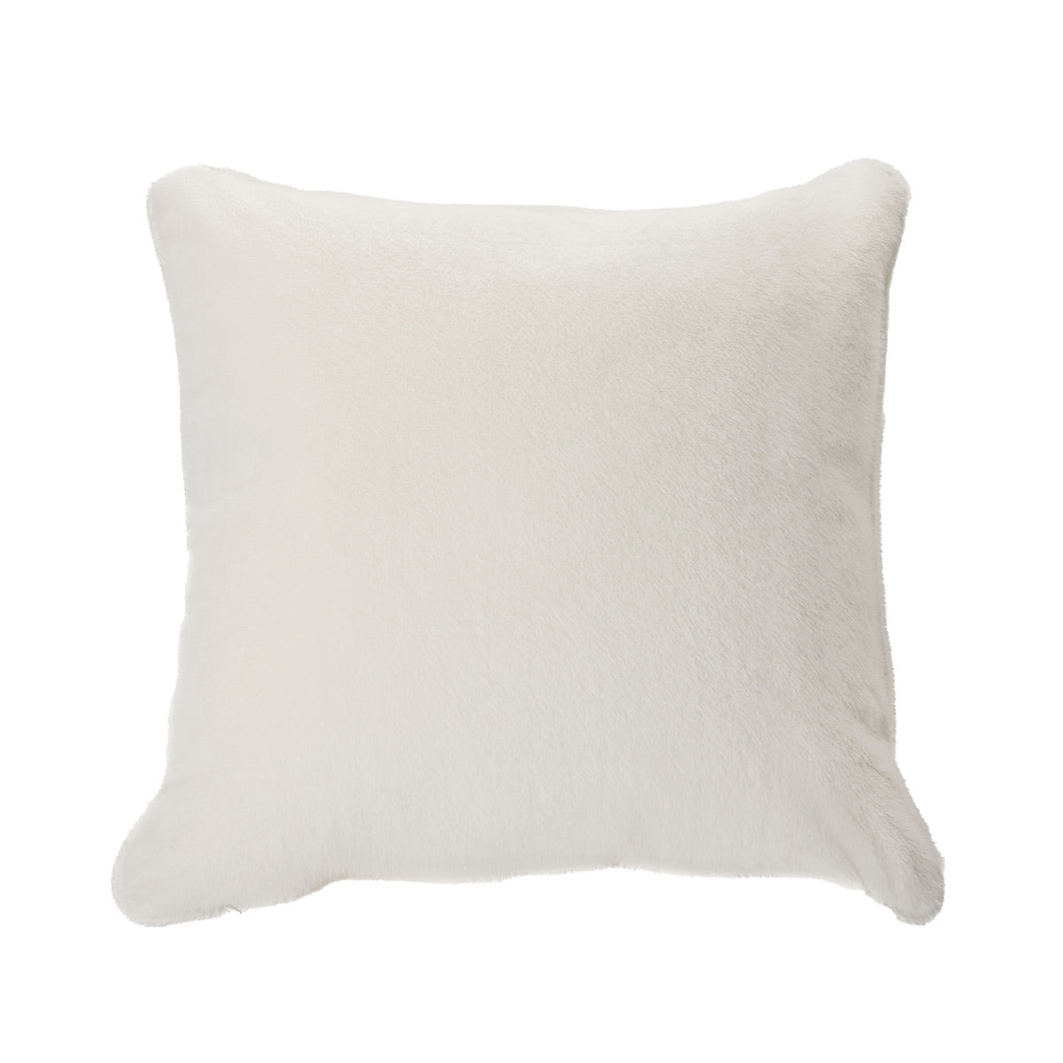 Polux cream faux fur european pillow
