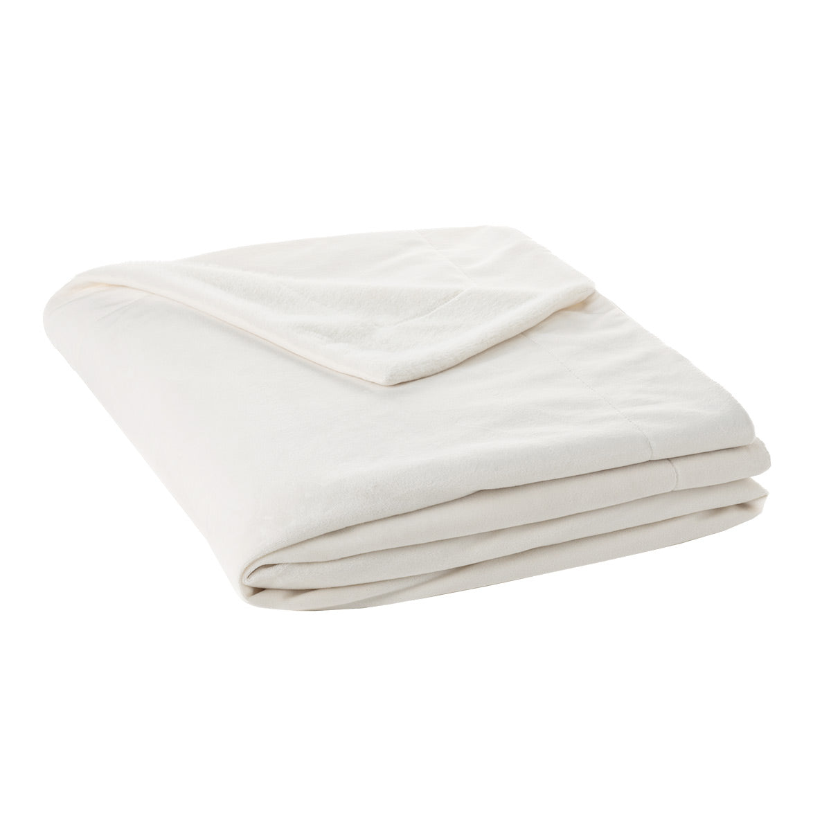 Polux cream faux fur throw