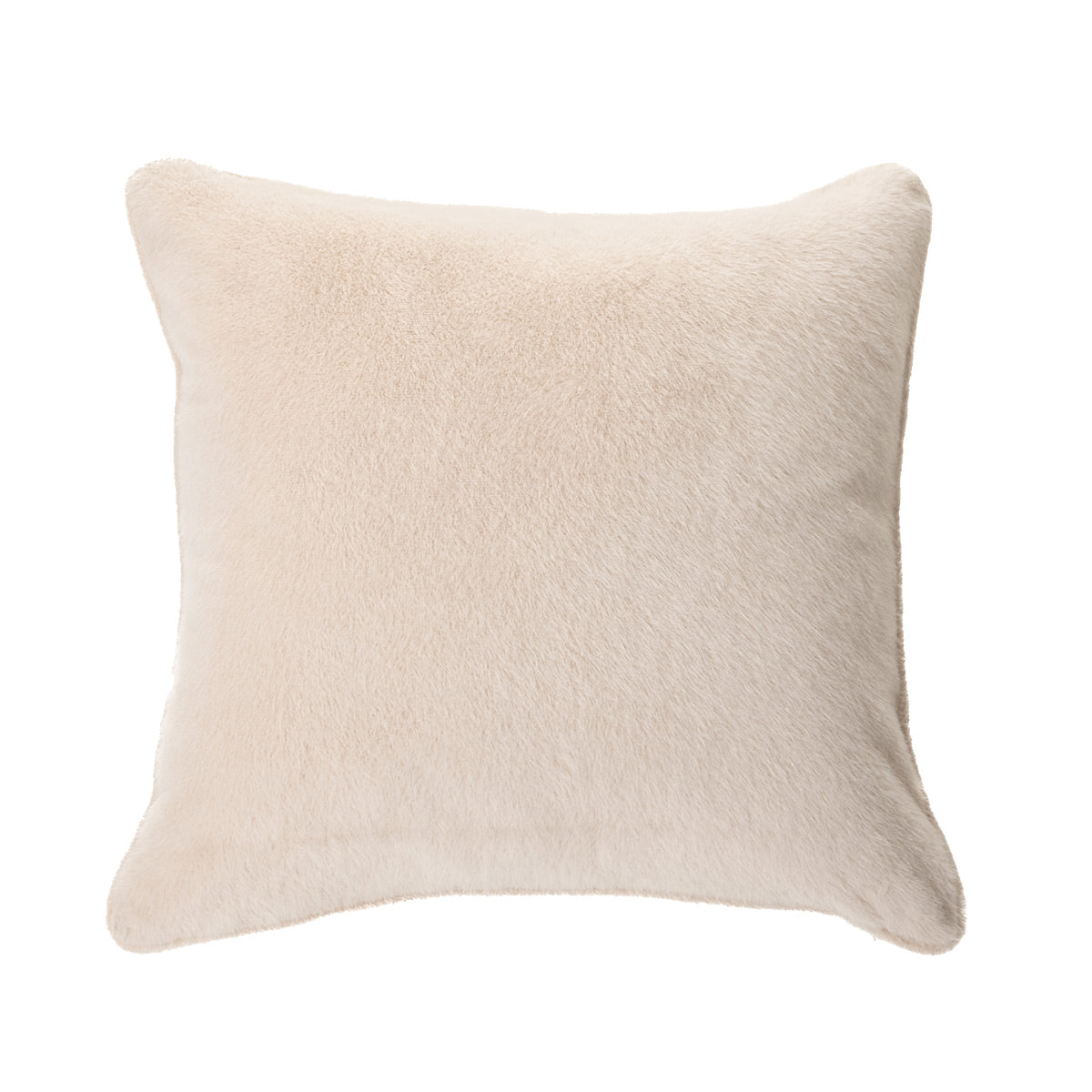 Coussin en fausse fourrure naturel Polux