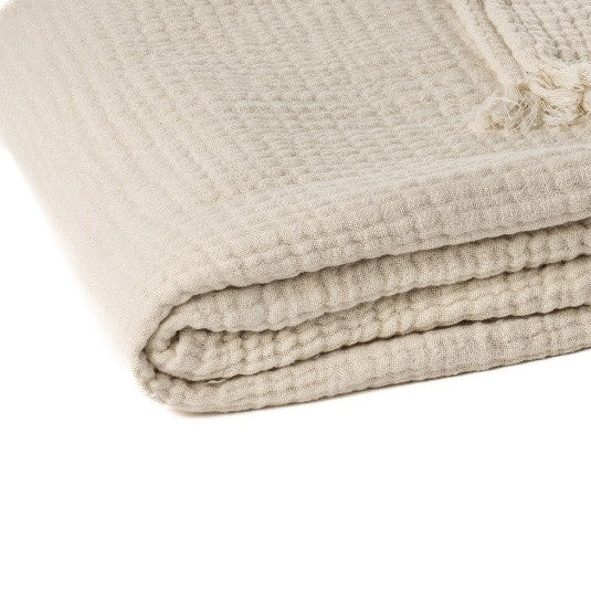Popeye Cream Cotton Muslin throw