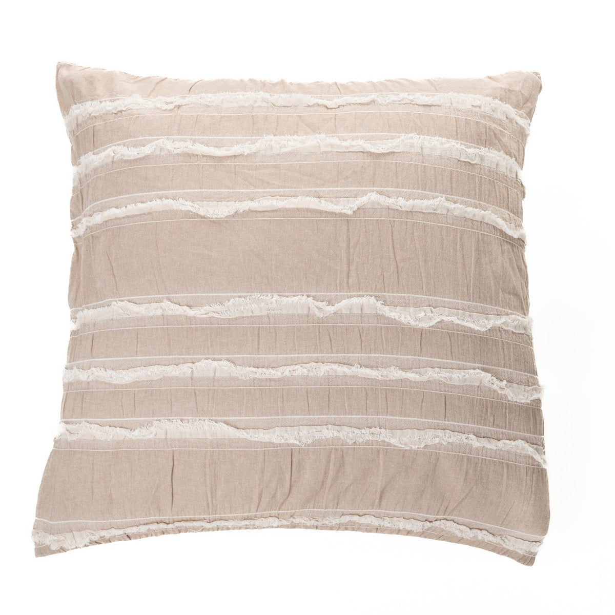 Relax taupe european pillow sham