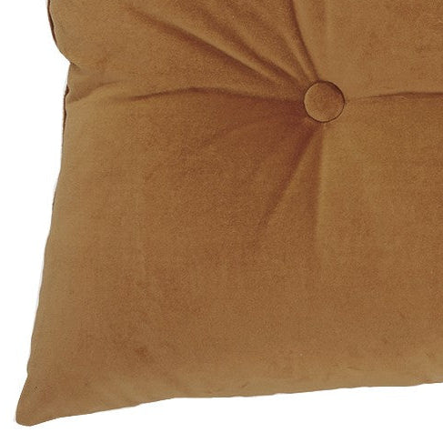 Riad brown velvet oblong decorative pillow
