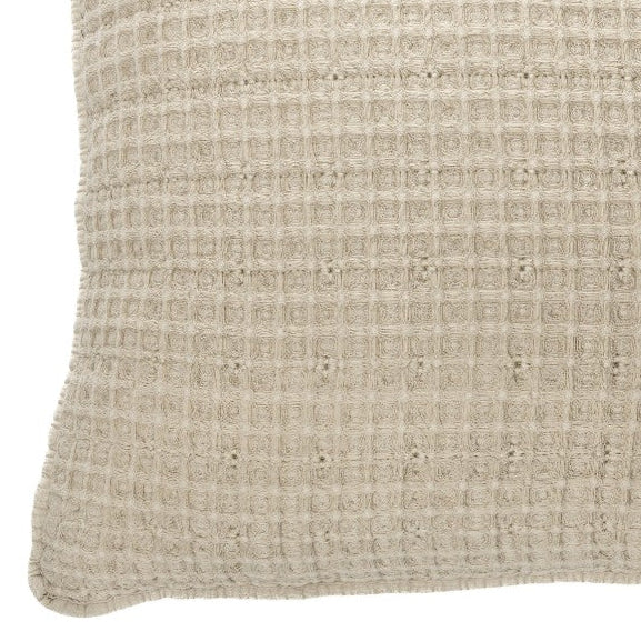 Spirit natural waffle cotton european pillow sham