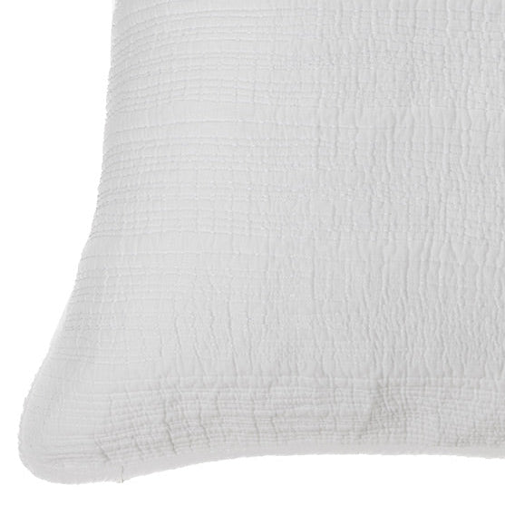 Stitch white stitched decorative pillow cover