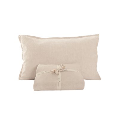 Linen natural sheet set 