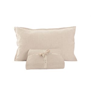 Linen natural sheet set 