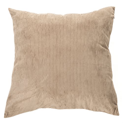 Corduroy taupe decorative pillow