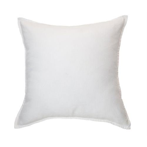 Linen Stone Wash white european pillow